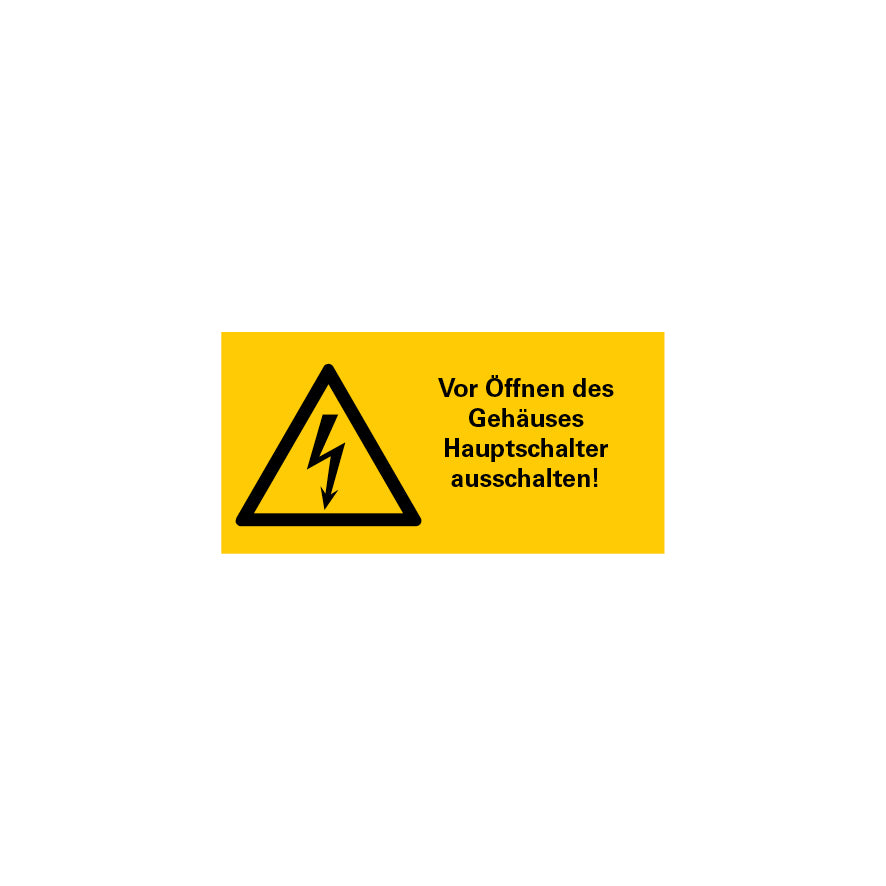 Warnzeichen Elektro, FO, Folie selbstklebend, Logobibliothek 6.W-190