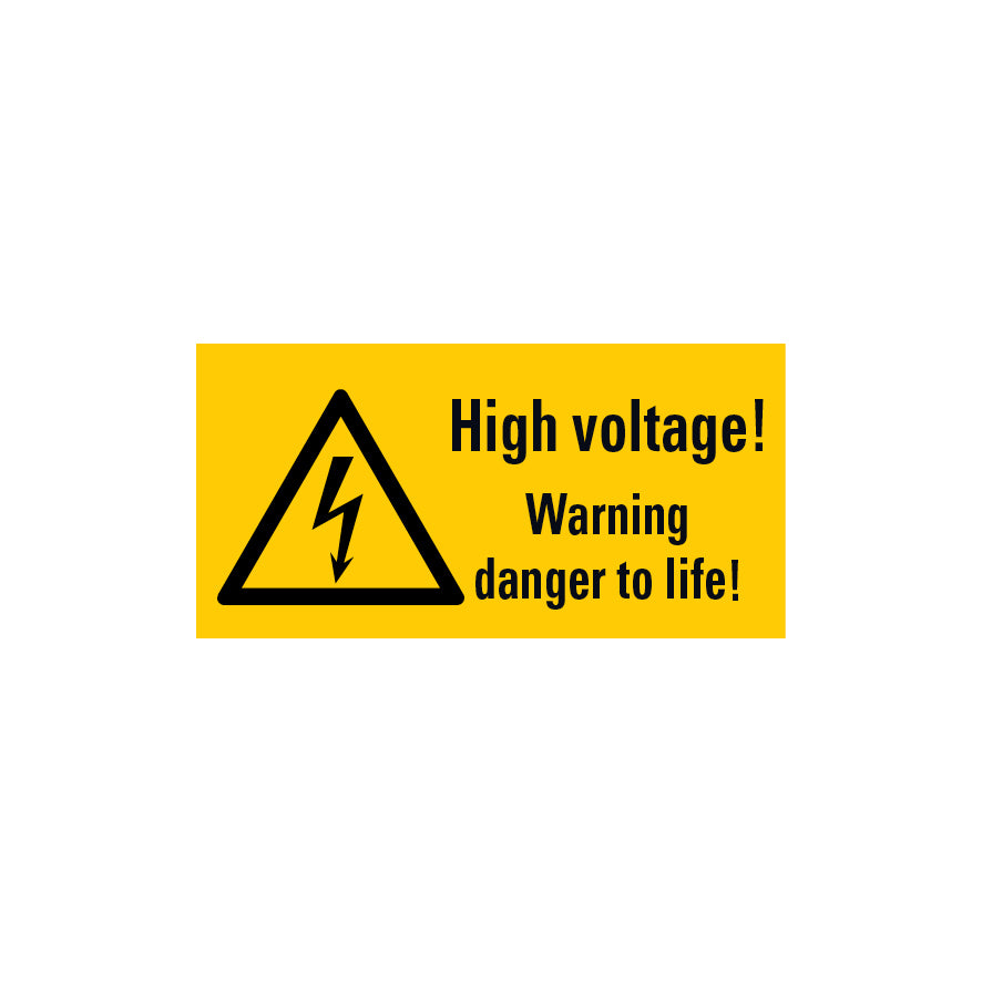 Warnzeichen Elektro mehrsprachig, 6.W-241 High voltage!