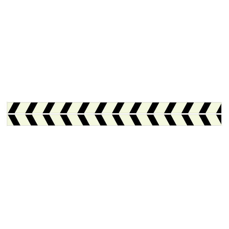 Folienklebebänder langnachleuchtend, PF, 6.0463, schwarz/langnachleuchtend 5 m x 5 cm, rechts