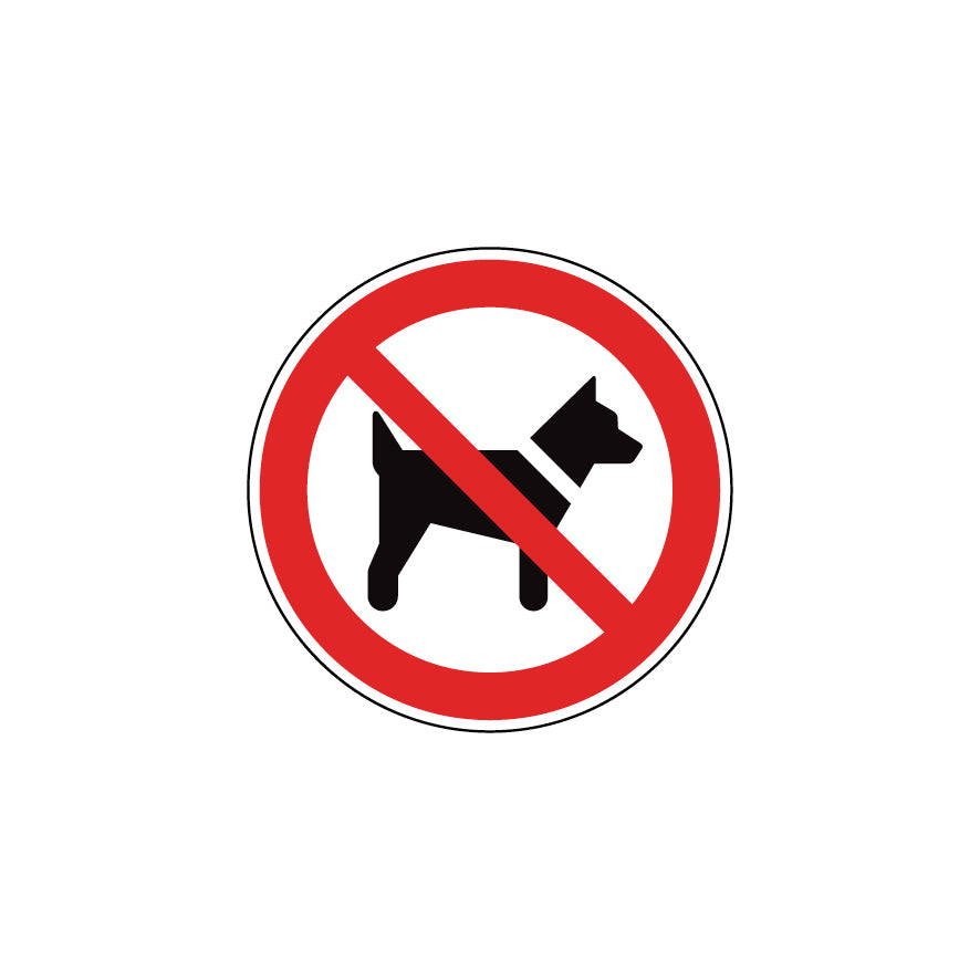 6.V-023 Mitführen von Tieren verboten, Verbotszeichen, ISO