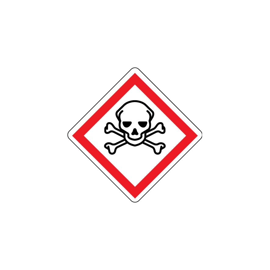 GHS-06 Giftig, Gefahr, Gefahrenstoffkennzeichen, GHS, auf Rolle