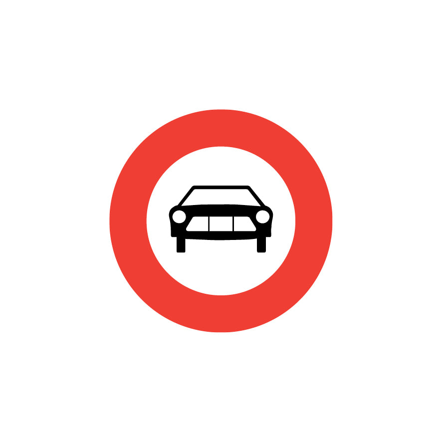 2.03 Verbot für Motorwagen, Vorschriftssignal