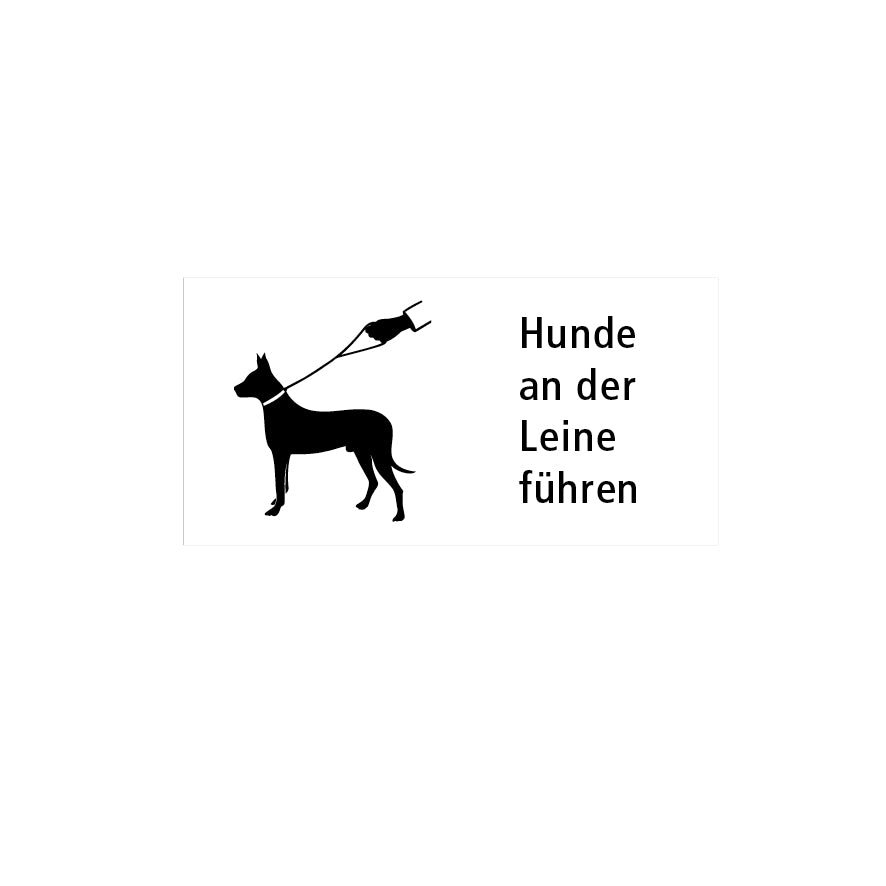 Hunde an der Leine führen 7.0015, 40/20 cm, EG