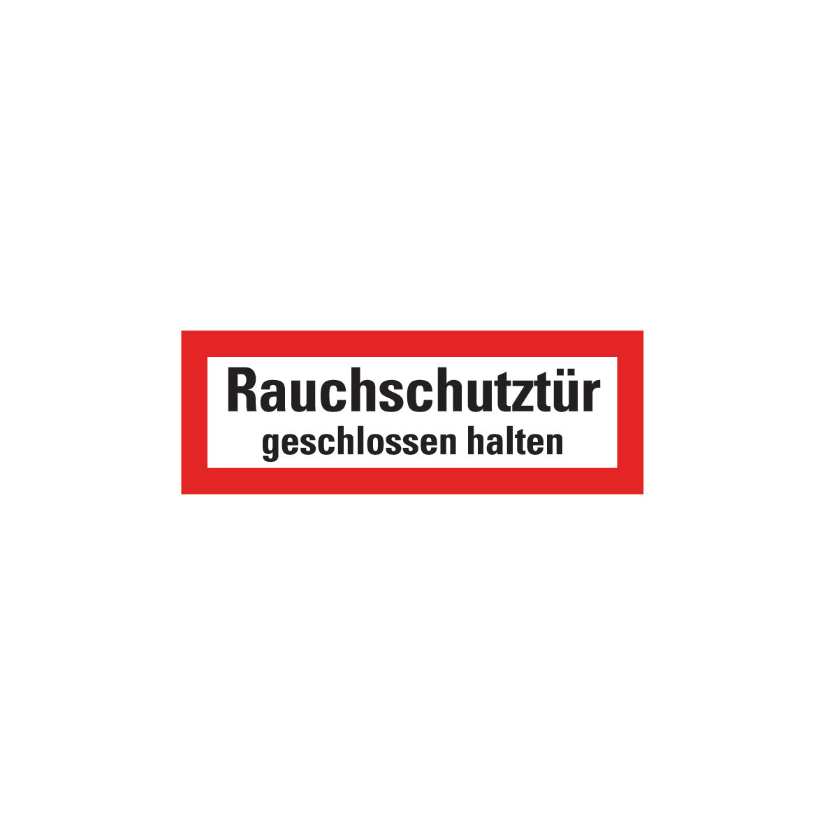 Feuerwehrzeichen 6.F-004, Rauschschutztür geschlossen halten