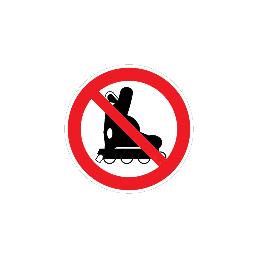6.V-918 Inline Skates verboten, Verbotszeichen, Praxisbewährt