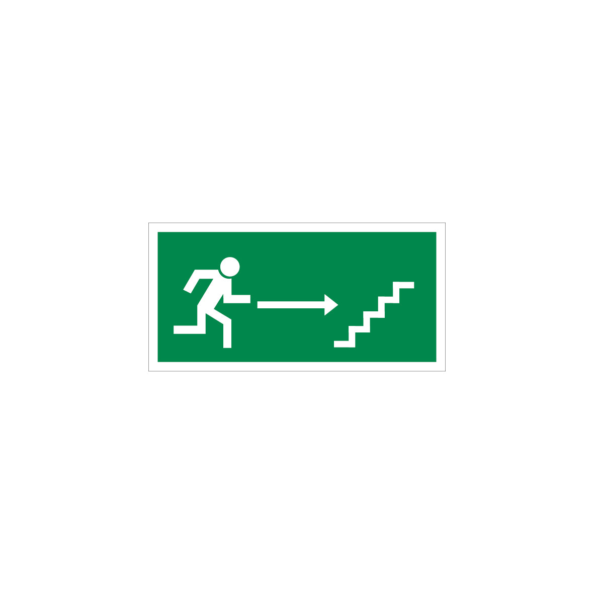 6.R-919 Notausgang Treppe, Rettungszeichen, praxisbewährt