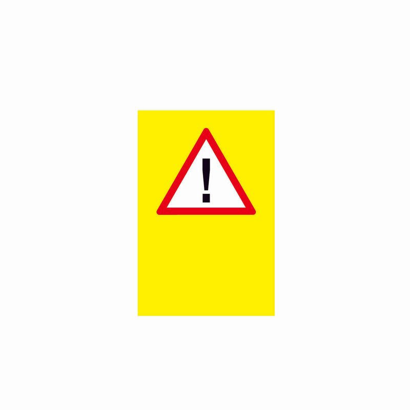 SKUS Gefahrensignal, 1.0007, fluoreszierend gelb, Logo Andere Gefahren, 40/60 cm, Alu Composite 3 mm
