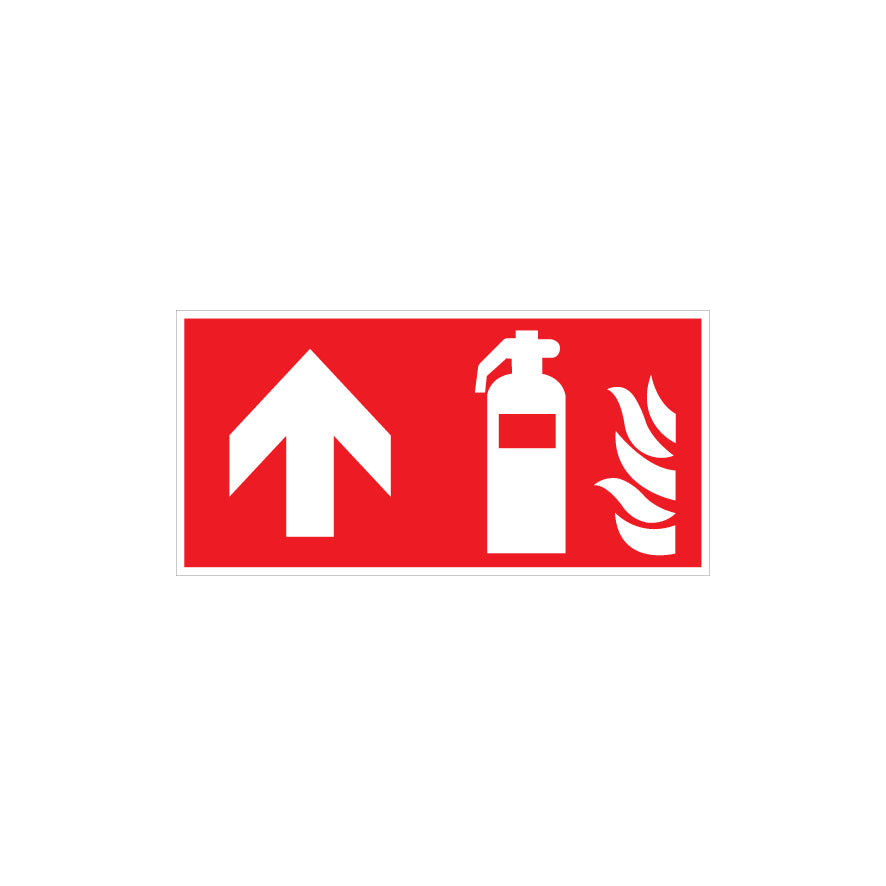 6.B-022 Feuerlöscher geradeaus, Brandschutzzeichen, ISO