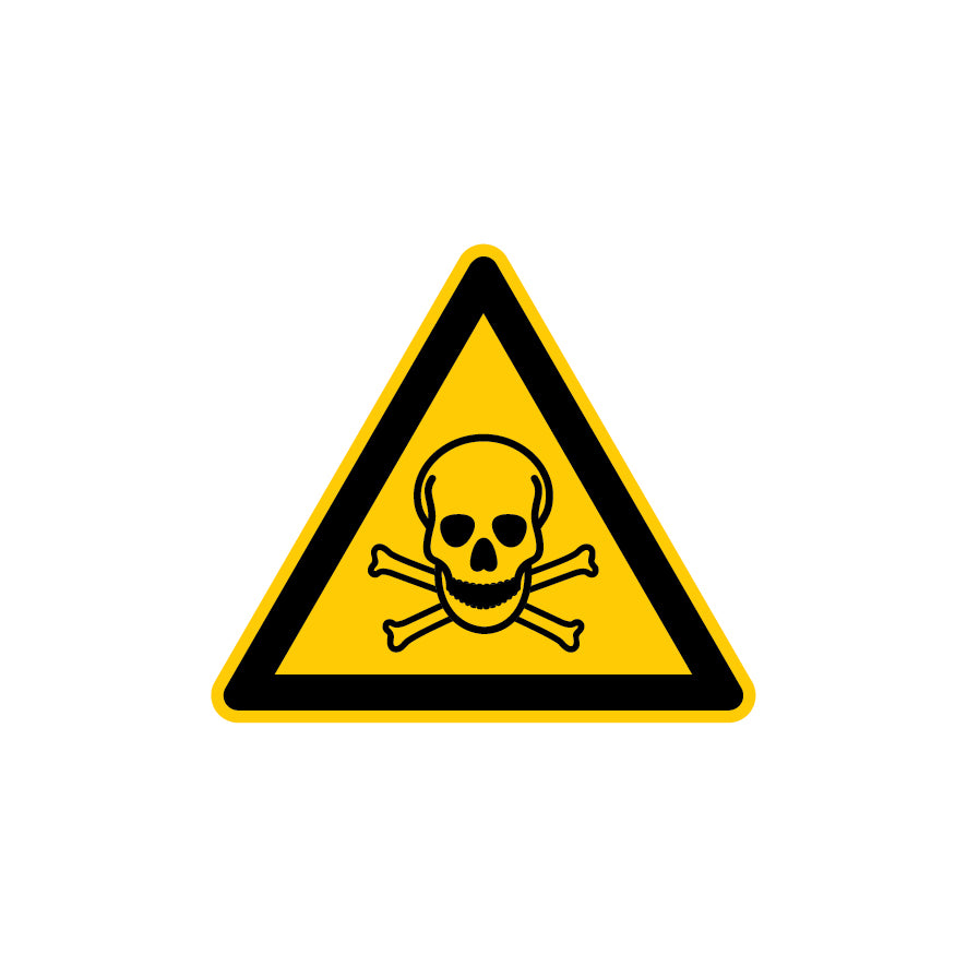 6.W-005 Warnung vor giftigen Stoffen, Warnzeichen, ISO