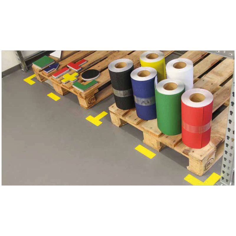 Bodenmarkierer Safety, gelb Rechteck 50x150mm, 10er VE