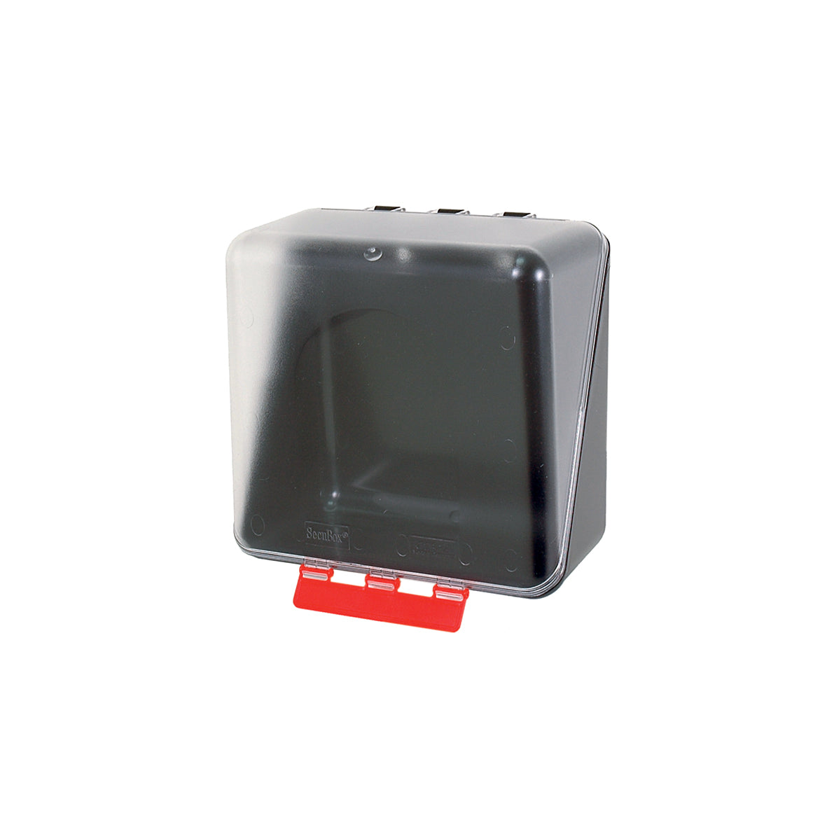 Schutzmittelboxen Midi, transparent, Grösse 236 x 225 x 125 mm, ohne Kleber (ø 100 mm)