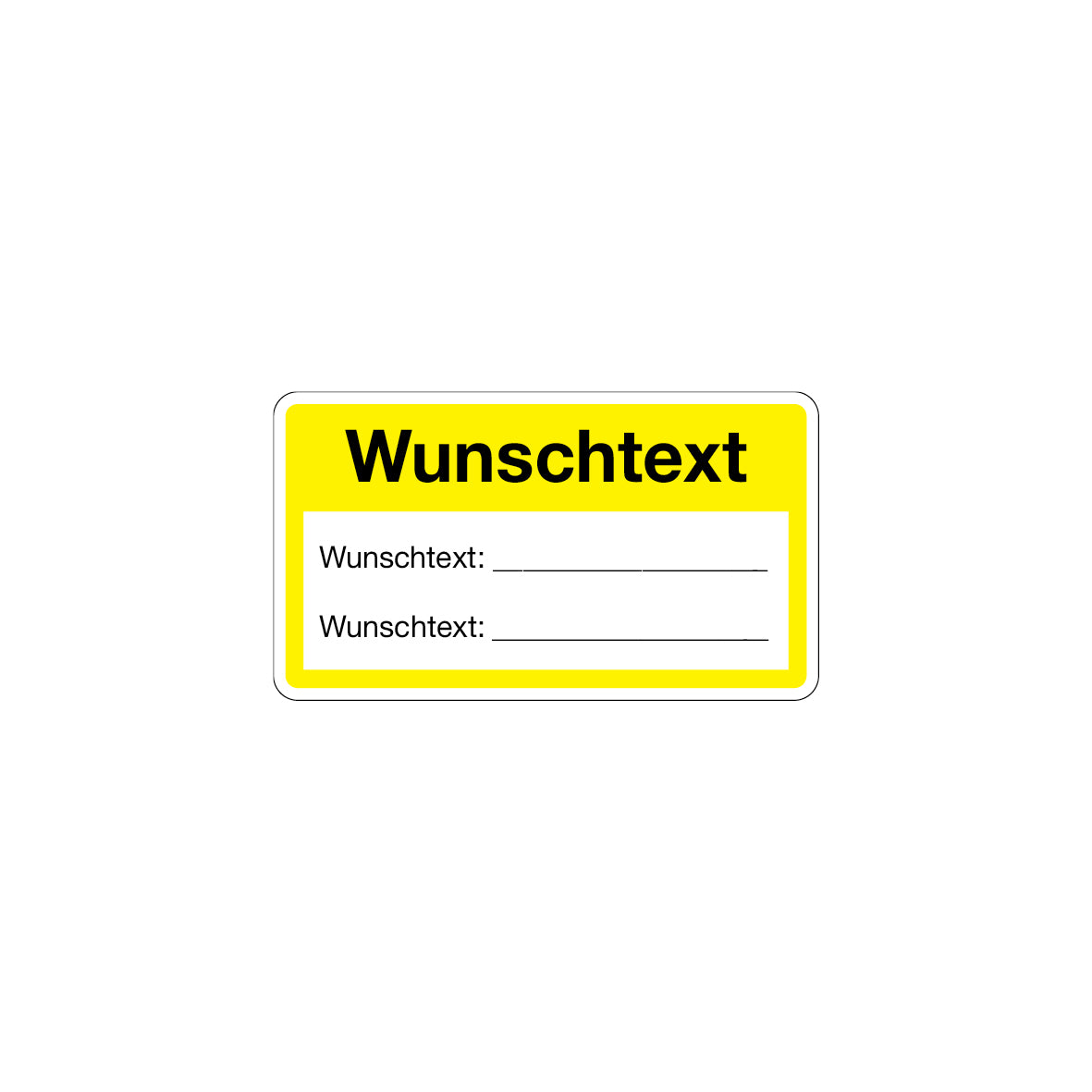 Qualitätskennzeichen, Wunschtext, 4.0290, FO-A auf Bogen, 140 x 100 mm, Bogen à 12 Stk.